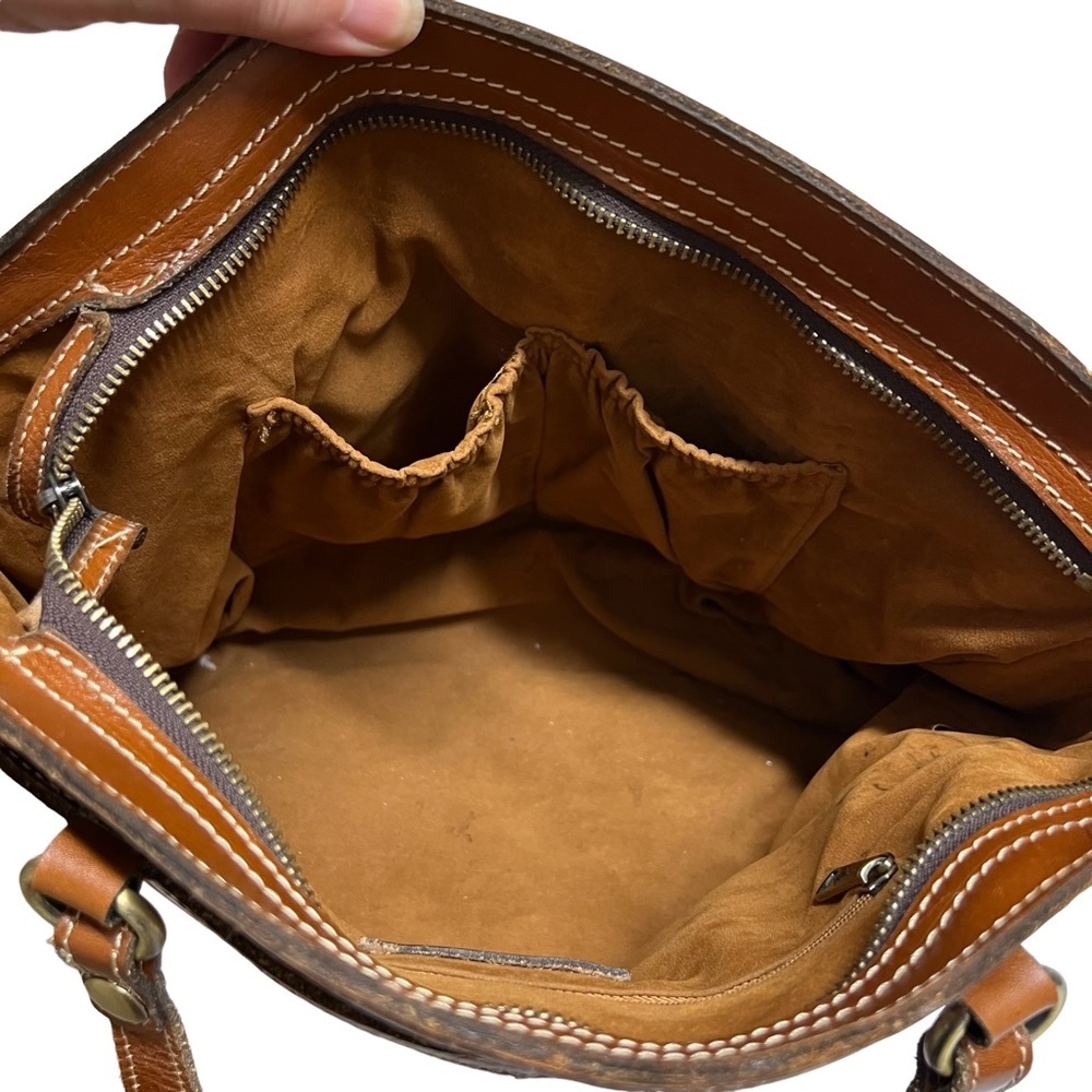 Patricia Nash Poppy Smooth Leather Shoulder Bag - Picture 9 of 10